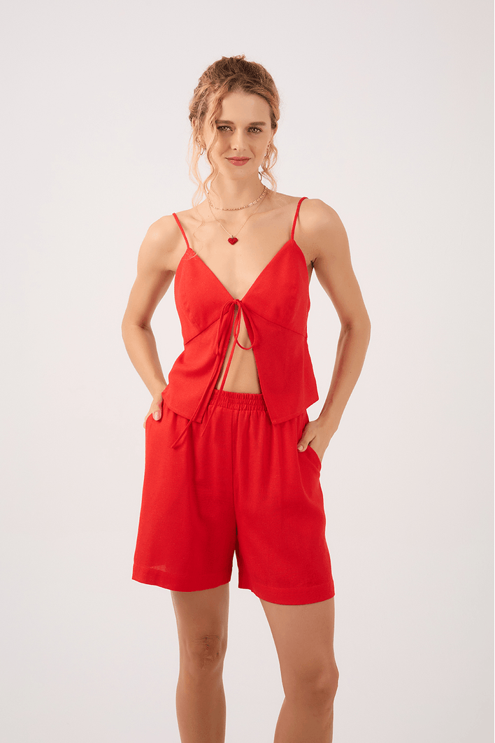 Blusa Linho Amarração