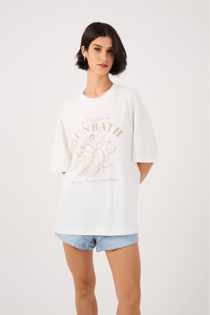 T-shirt Silk Sunbath
