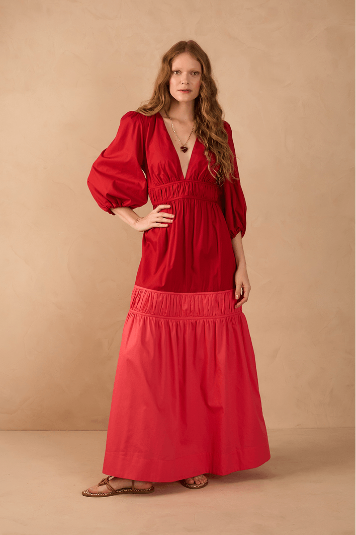 Vestido Cropped Algodão Drapeado