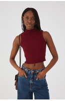 Blusa Tricot Canelada Gola