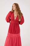 Vestido Cropped Algodão Drapeado