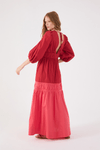 Vestido Cropped Algodão Drapeado
