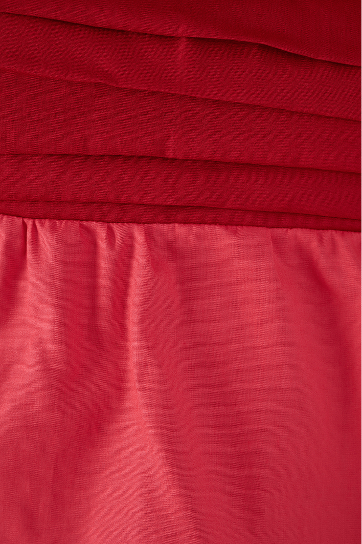 Blusa Algodão Bicolor Manga Balonê