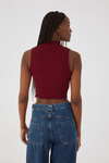 Blusa Tricot Canelada Gola