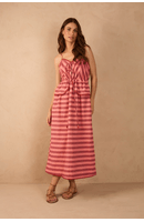 Vestido Midi Listras Sianinha
