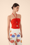Blusa Cropped Recortes Frente