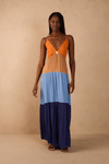 Vestido Longo Crepe Marias Color