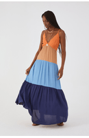 Vestido Longo Crepe Marias Color