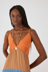 Vestido Longo Crepe Marias Color