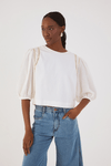 Blusa Manga Com Entremeio