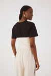 Blusa Corpete Estampa Risca de Giz