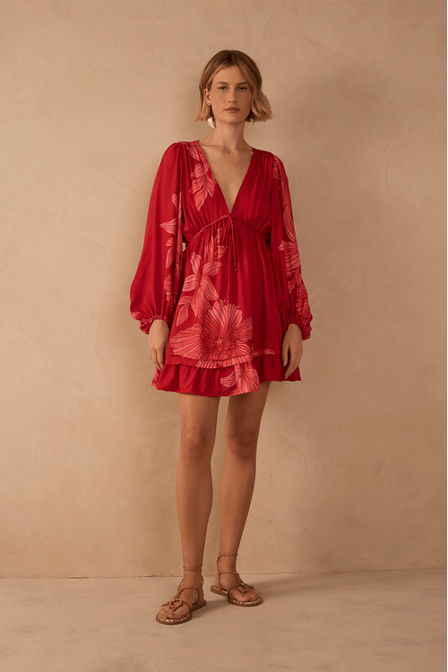 Vestido Estampa Orquidário