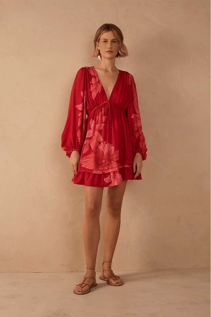Vestido Estampa Orquidário
