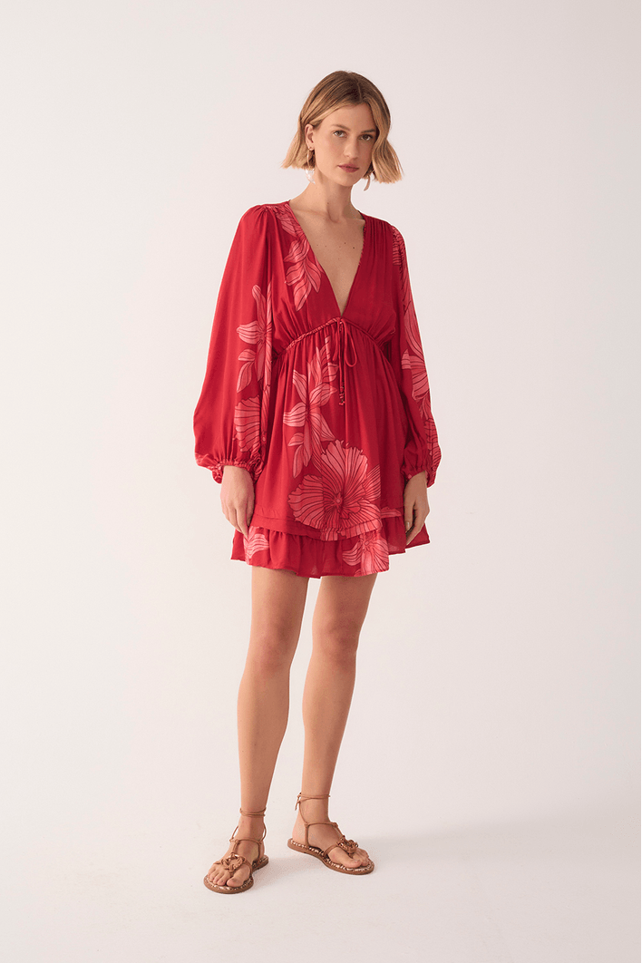 Vestido Estampa Orquidário