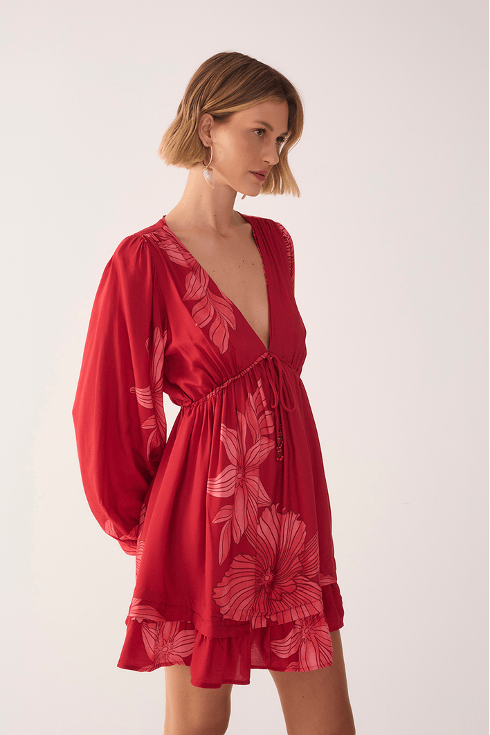 Vestido Estampa Orquidário