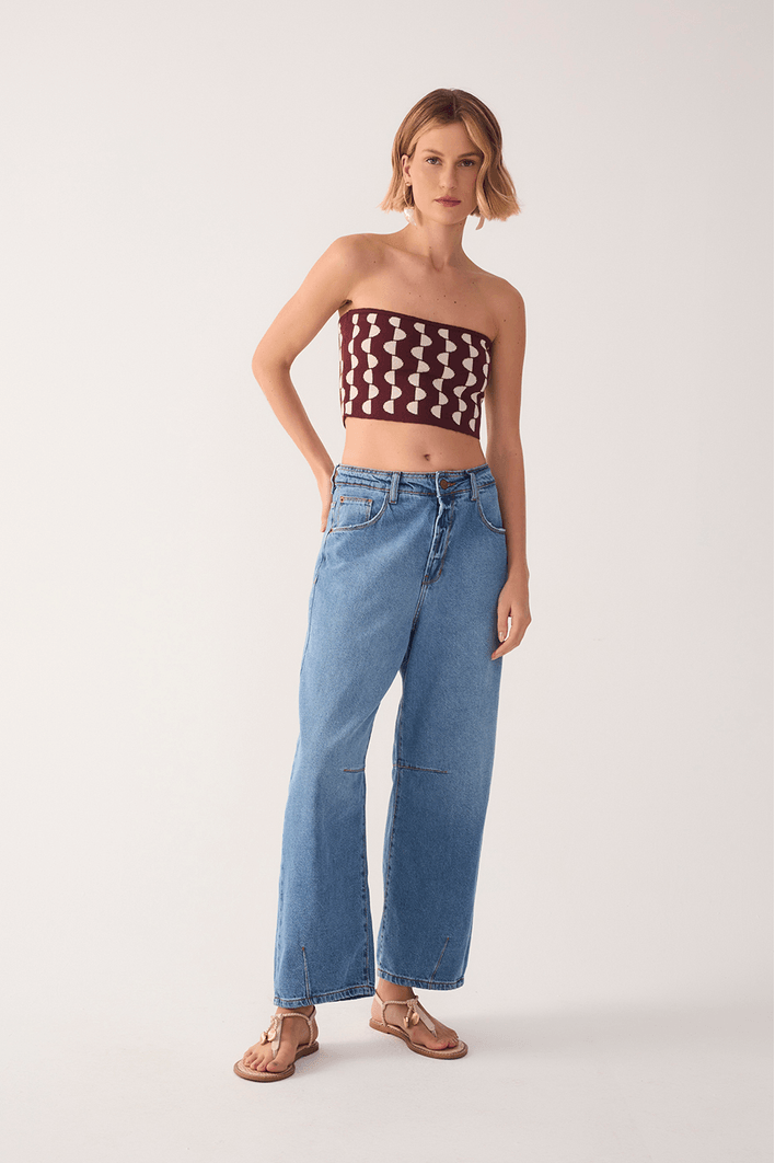 Calça Jeans Barrel
