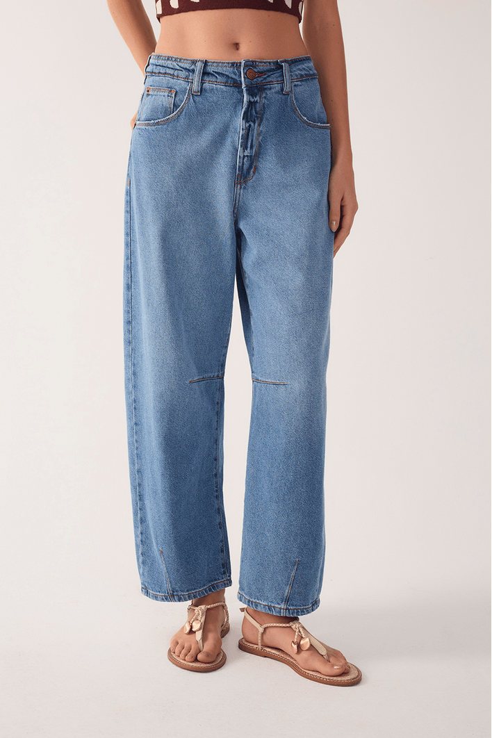 Calça Jeans Barrel