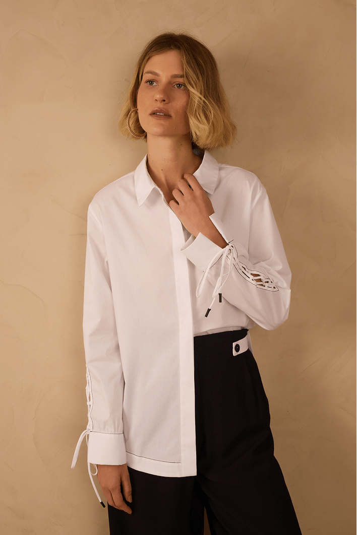 Camisa Algodão Detalhe Punho