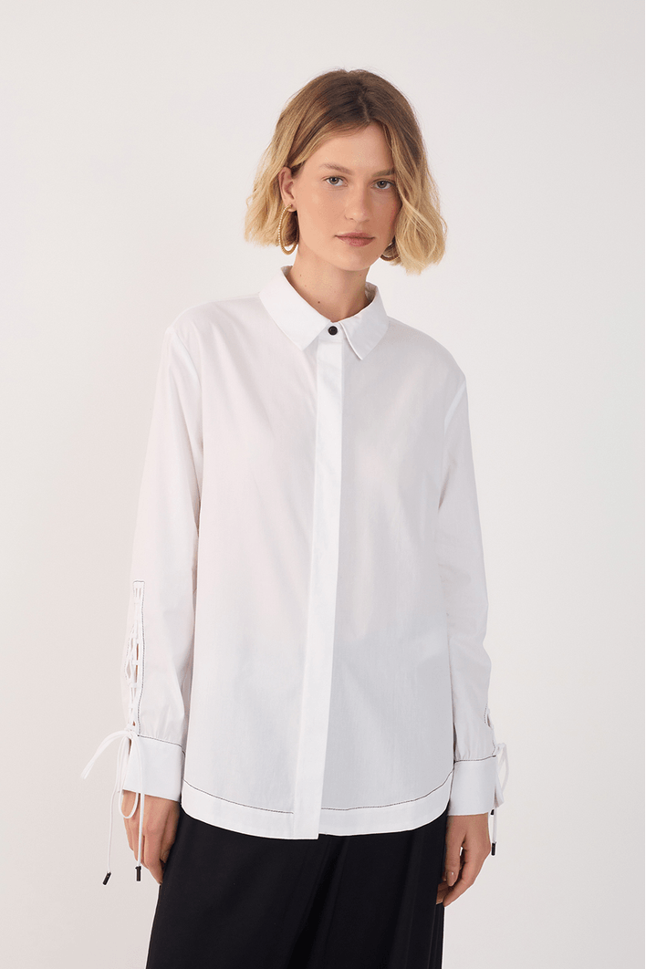 Camisa Algodão Detalhe Punho