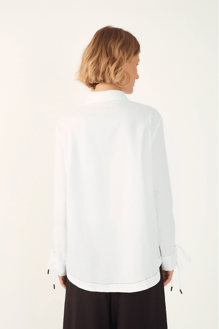 Camisa Algodão Detalhe Punho