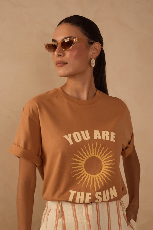 T-shirt Silk The Sun