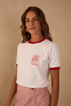 T-shirt Blooming Bordado