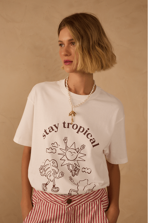 T-shirt Silk Stay Tropical
