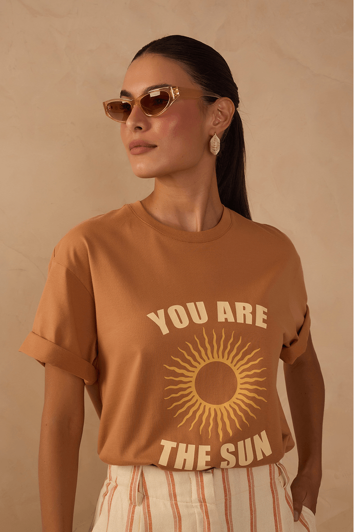 T-shirt Silk The Sun