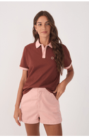 Blusa Polo Com Bordado