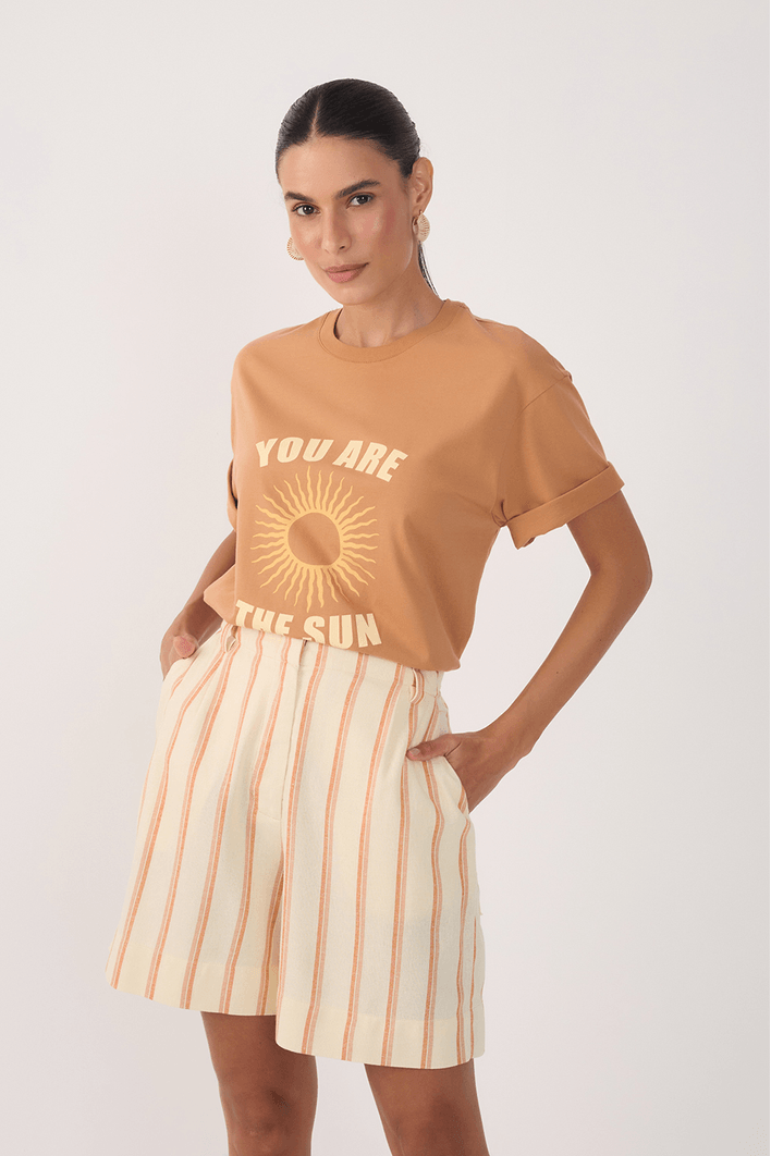 T-shirt Silk The Sun