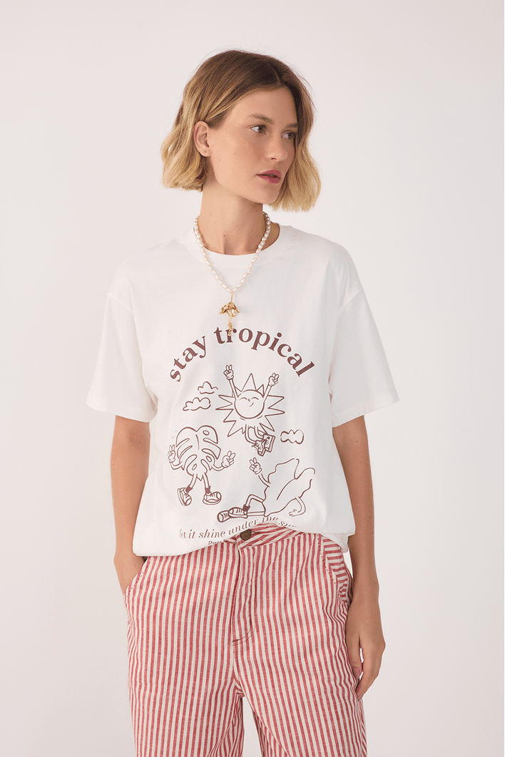 T-shirt Silk Stay Tropical