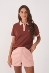 Blusa Polo Com Bordado