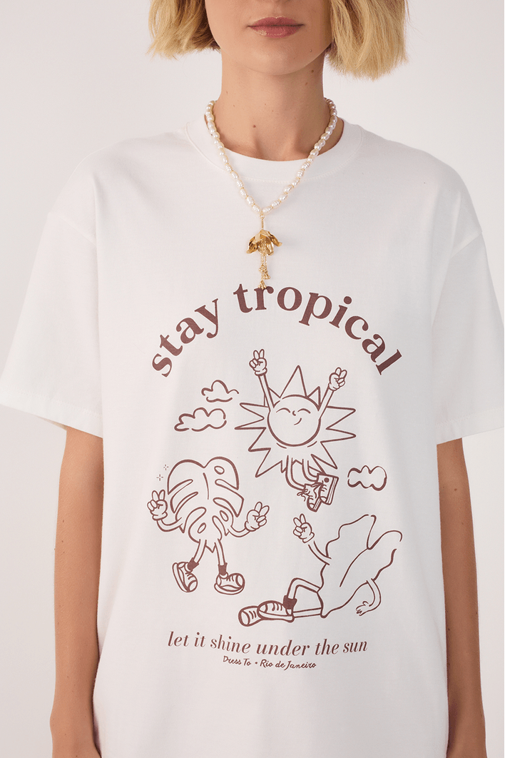 T-shirt Silk Stay Tropical