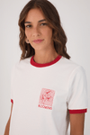T-shirt Blooming Bordado