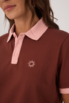 Blusa Polo Com Bordado