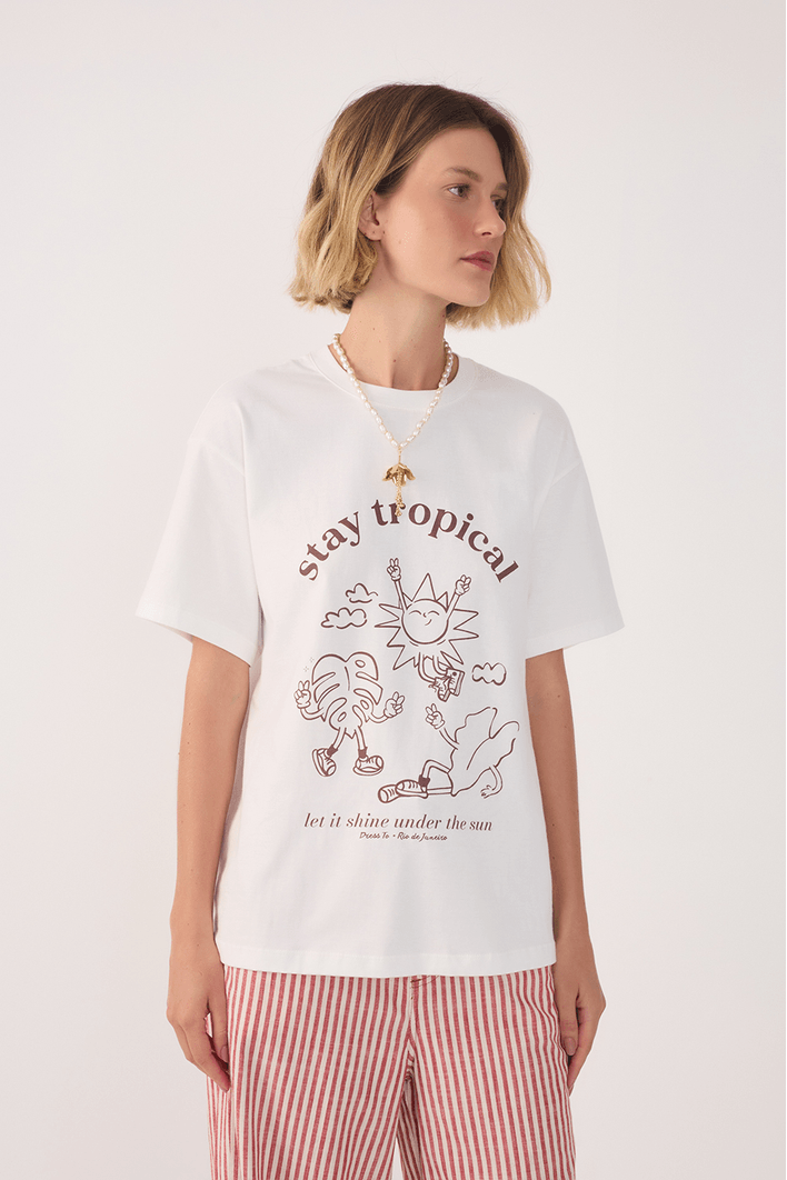 T-shirt Silk Stay Tropical