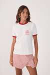 T-shirt Blooming Bordado