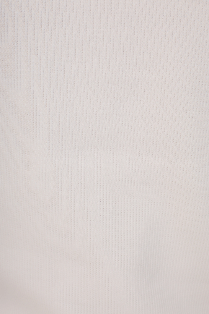 Camiseta Canelada Com Bordado