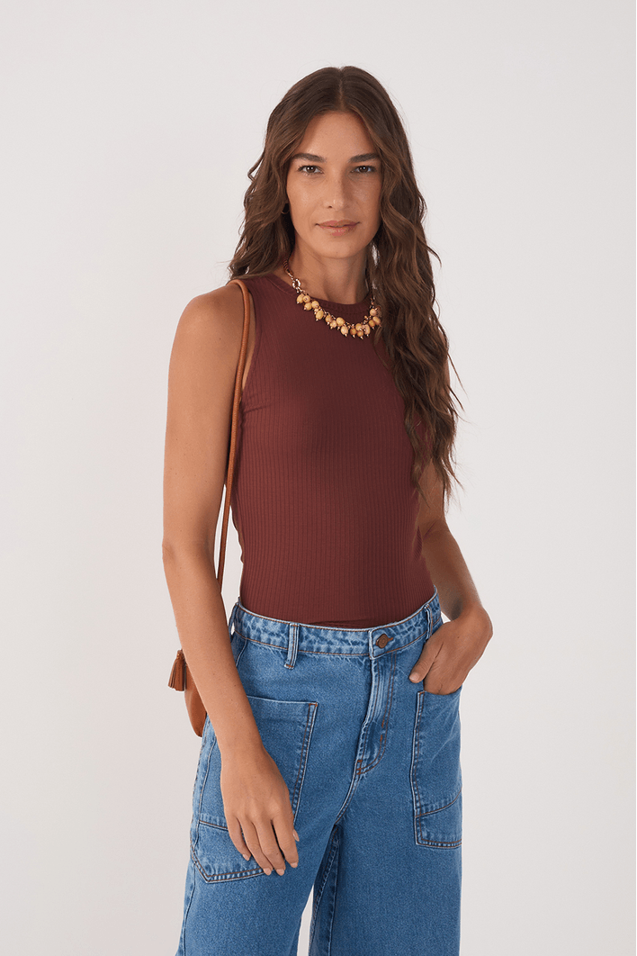 Blusa Básica Canelada