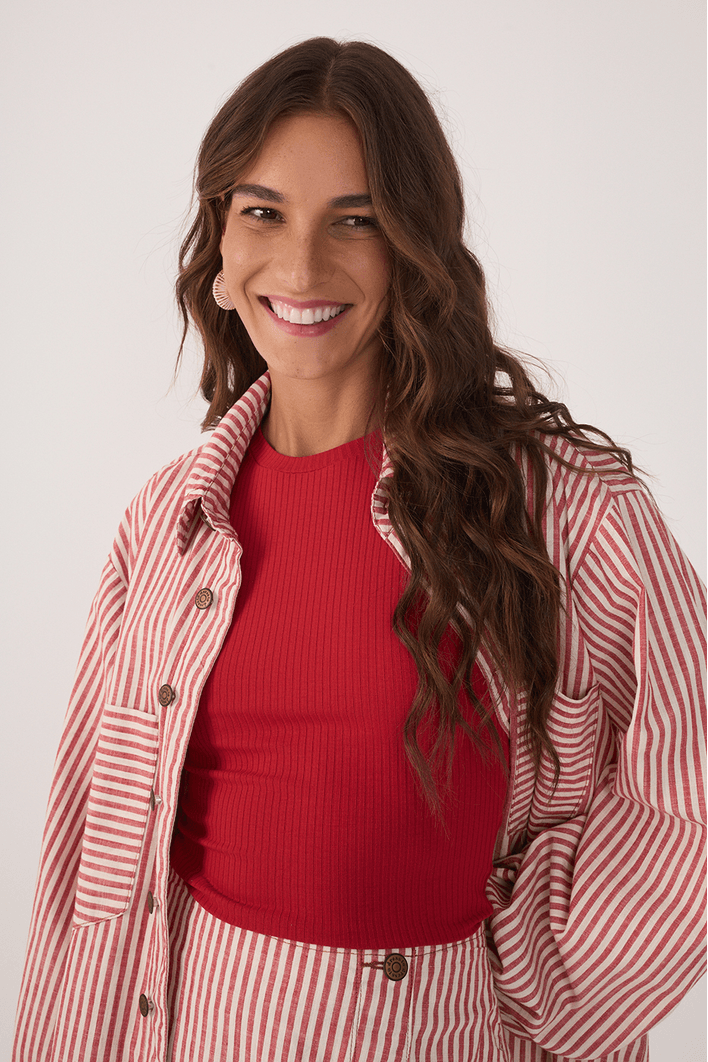 Blusa Básica Canelada