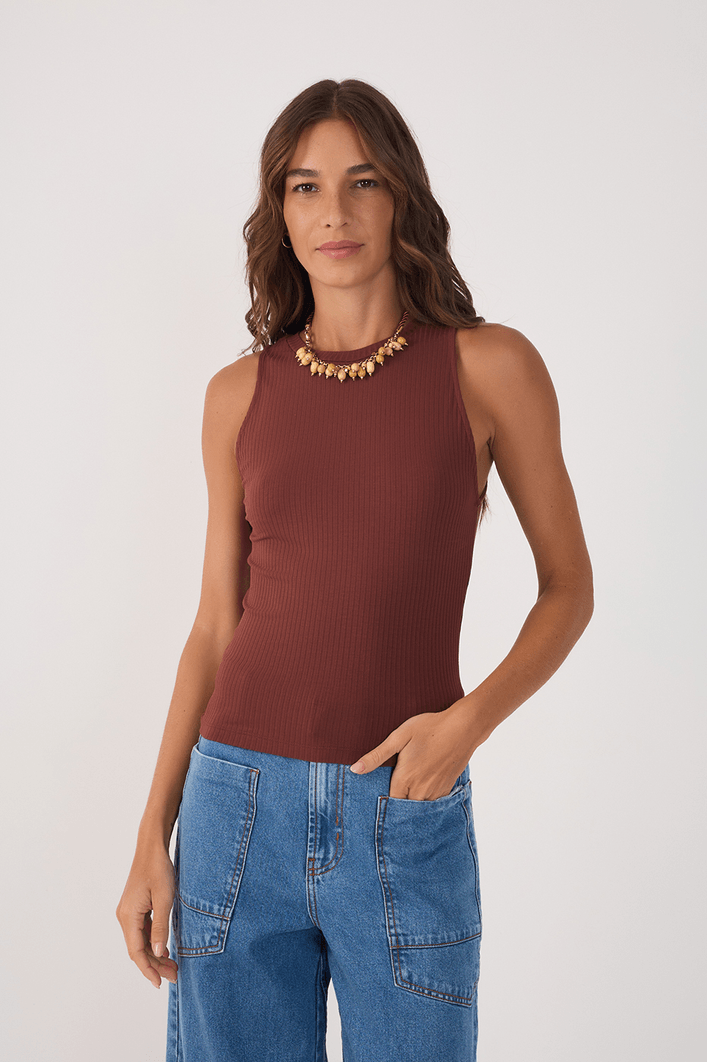 Blusa Básica Canelada