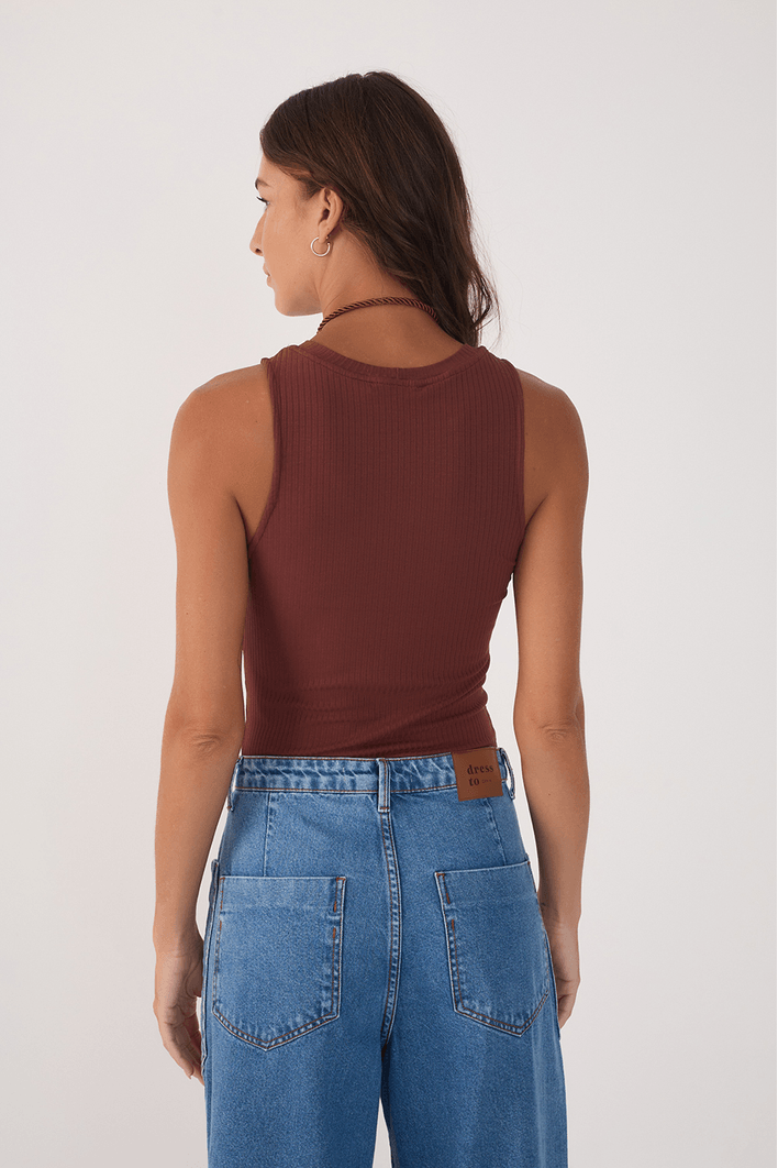 Blusa Básica Canelada