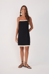 Vestido Curto Linho Sobreposto