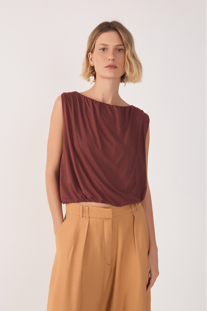 Blusa Balonê Modal