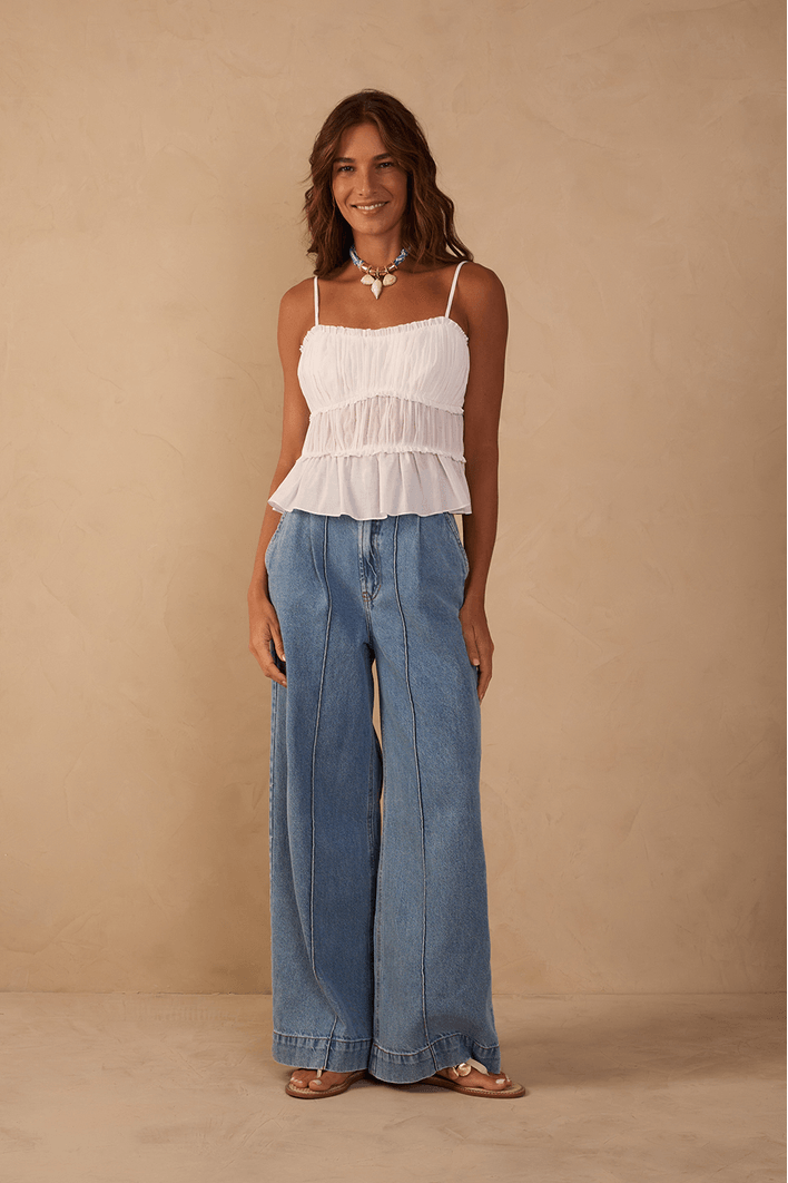 Calça Jeans Alfaiataria