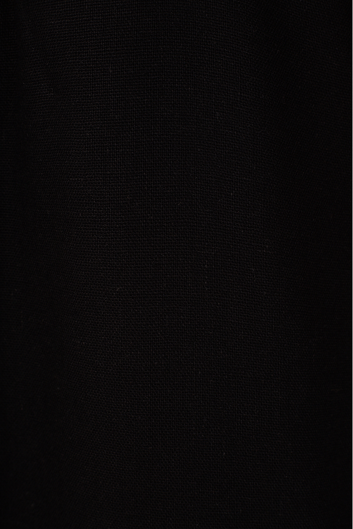 Vestido Curto Linho Sobreposto