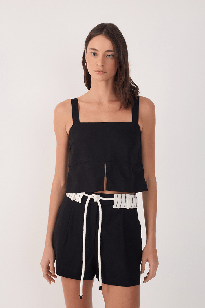 Blusa Linho Fenda