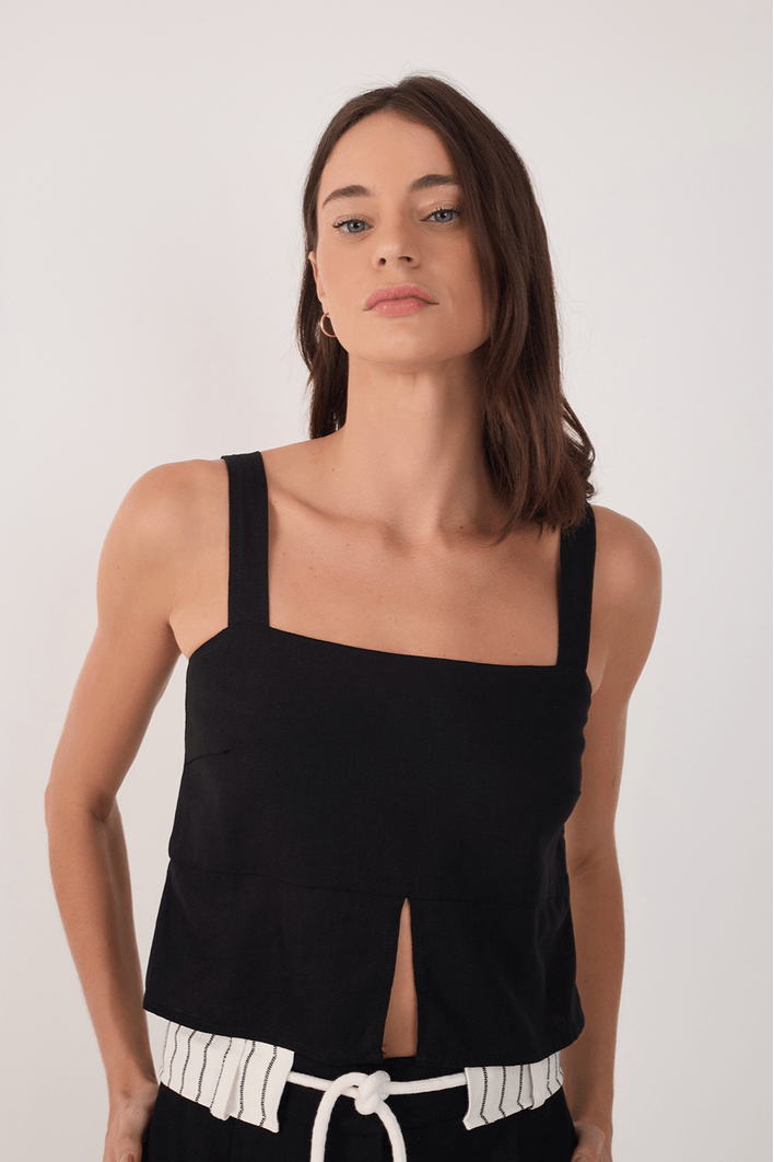 Blusa Linho Fenda