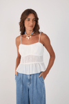 Blusa Algodão Pala Drapeada