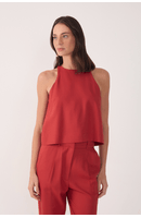 Blusa Linho Decote Nadador